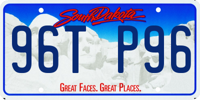 SD license plate 96TP96