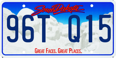 SD license plate 96TQ15