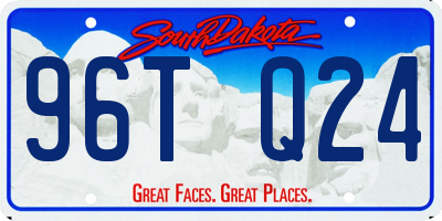SD license plate 96TQ24