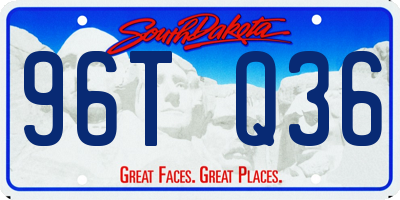 SD license plate 96TQ36