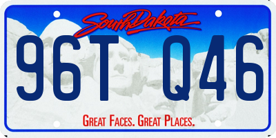 SD license plate 96TQ46