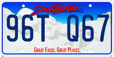SD license plate 96TQ67