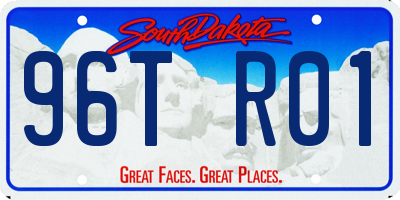SD license plate 96TR01