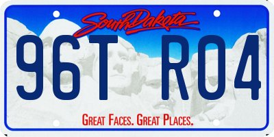 SD license plate 96TR04