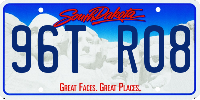 SD license plate 96TR08