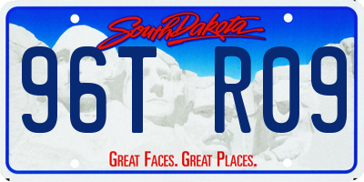 SD license plate 96TR09