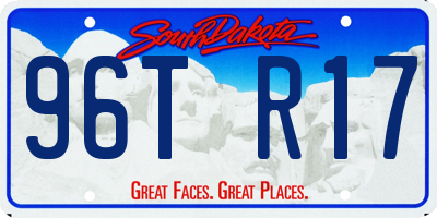 SD license plate 96TR17