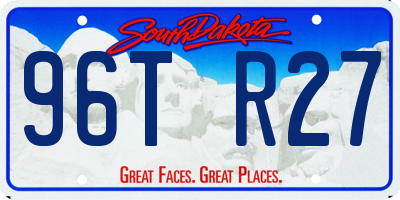 SD license plate 96TR27