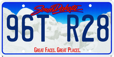 SD license plate 96TR28