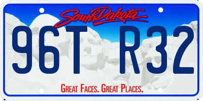 SD license plate 96TR32