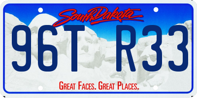SD license plate 96TR33