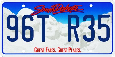 SD license plate 96TR35