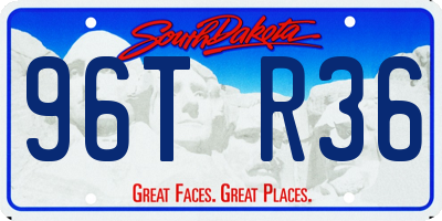 SD license plate 96TR36