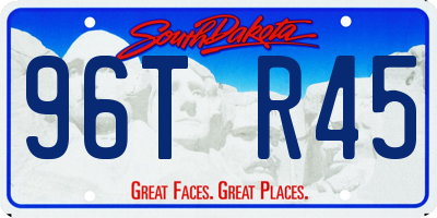 SD license plate 96TR45