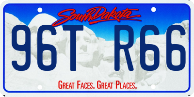 SD license plate 96TR66