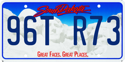 SD license plate 96TR73
