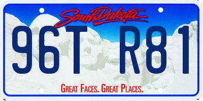 SD license plate 96TR81