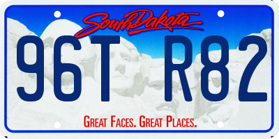 SD license plate 96TR82
