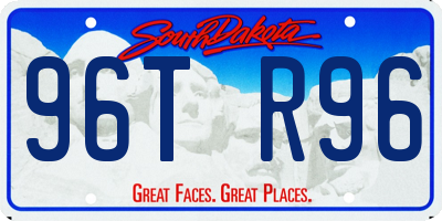 SD license plate 96TR96