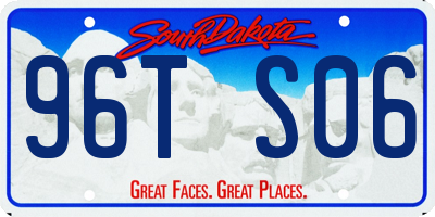 SD license plate 96TS06