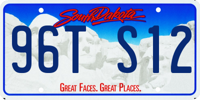 SD license plate 96TS12