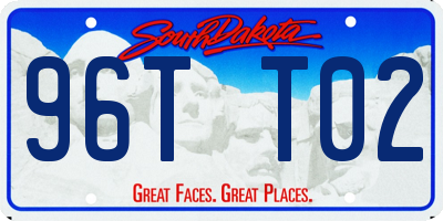 SD license plate 96TT02