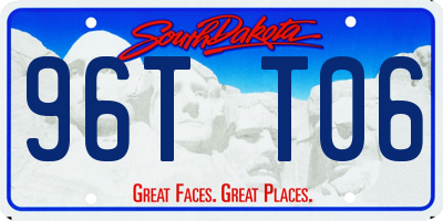 SD license plate 96TT06