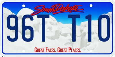 SD license plate 96TT10