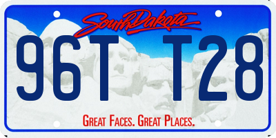 SD license plate 96TT28