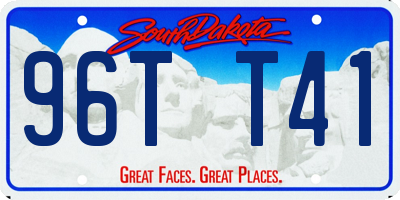 SD license plate 96TT41