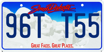 SD license plate 96TT55