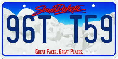 SD license plate 96TT59