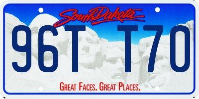 SD license plate 96TT70