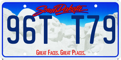 SD license plate 96TT79