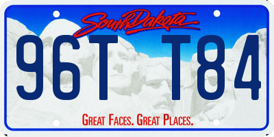 SD license plate 96TT84