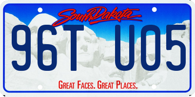 SD license plate 96TU05