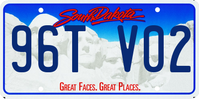 SD license plate 96TV02