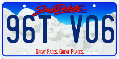 SD license plate 96TV06