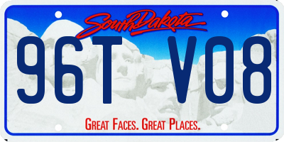 SD license plate 96TV08