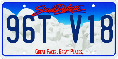 SD license plate 96TV18