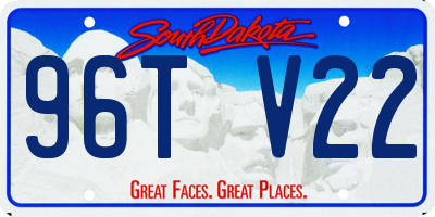 SD license plate 96TV22