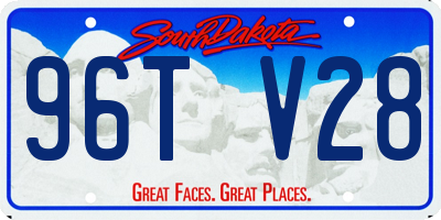 SD license plate 96TV28