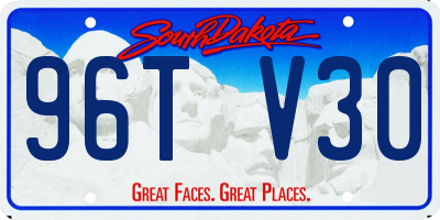 SD license plate 96TV30