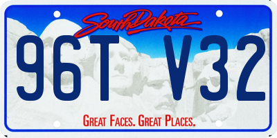 SD license plate 96TV32