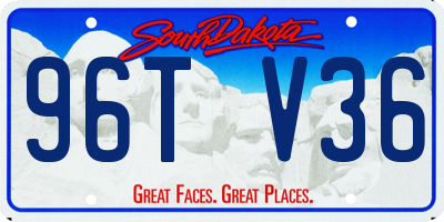 SD license plate 96TV36