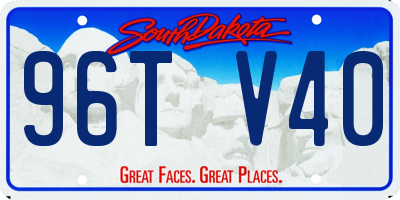 SD license plate 96TV40