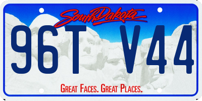 SD license plate 96TV44