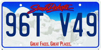 SD license plate 96TV49