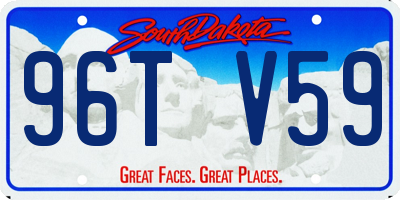 SD license plate 96TV59