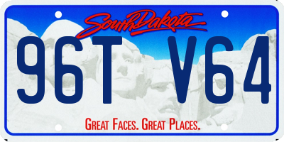 SD license plate 96TV64